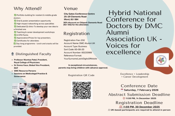 National Conference for IMG Doctors by DMC Alumni Association UK